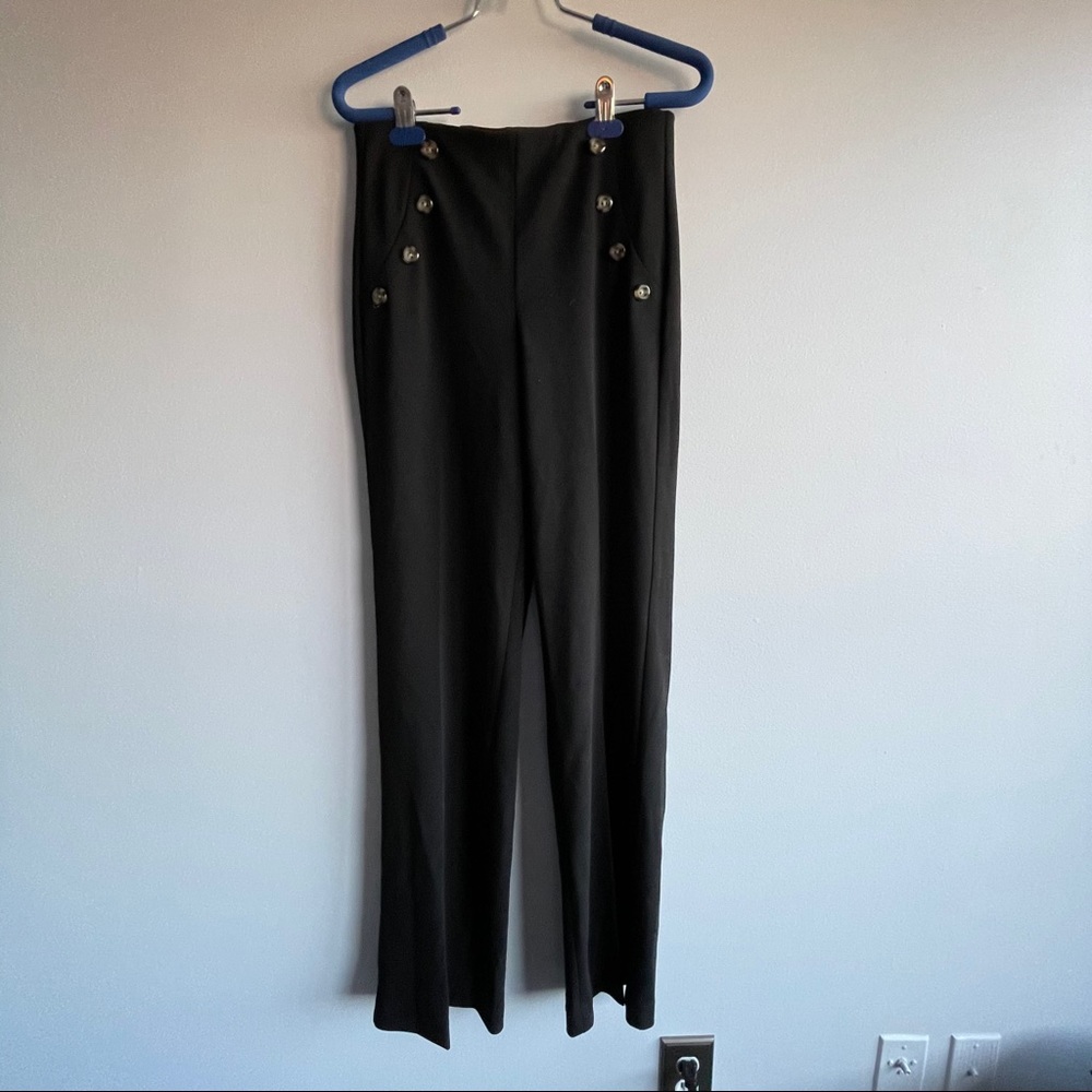 Wide Leg Nautical Trousers